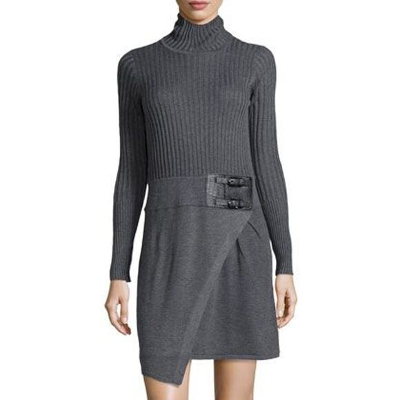 Neiman Marcus Turtleneck Sweater Dress S - Picture 1 of 12